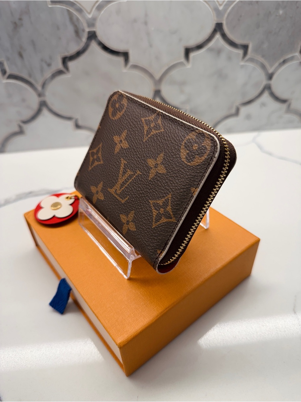 Louis Vuitton Brown Monogram Compact Zip Wallet